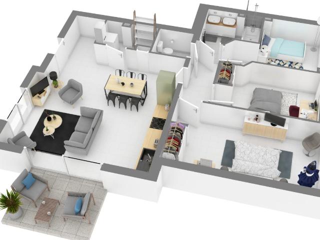 Location Appartement Rue Olympe de Gouges, Lescar