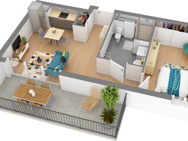 Location Appartement Rue Latouche Tréville, Brest