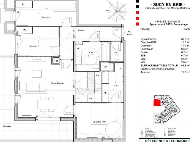 Location Appartement Rue Maurice Berteaux, Sucy en Brie
