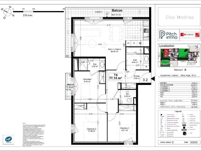 Location Appartement Rue Madiraa, Courbevoie
