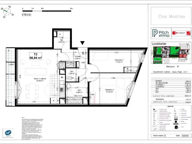 Location Appartement Rue Madiraa, Courbevoie