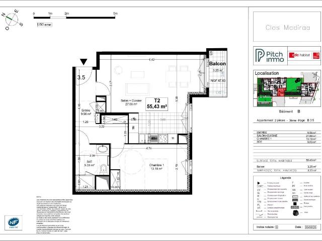 Location Appartement Rue Madiraa, Courbevoie