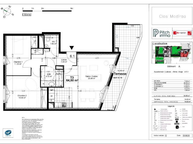 Location Appartement Rue Madiraa, Courbevoie