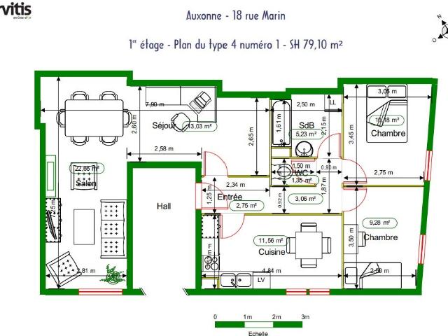 Location Appartement Rue Marin, Auxonne