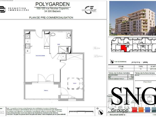 Location Appartement Rue Nicolas Copernic, Béziers