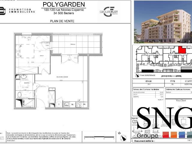 Location Appartement Rue Nicolas Copernic, Béziers