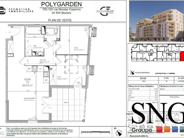 Location Appartement Rue Nicolas Copernic, Béziers
