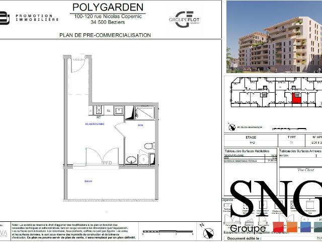 Location Appartement Rue Nicolas Copernic, Béziers
