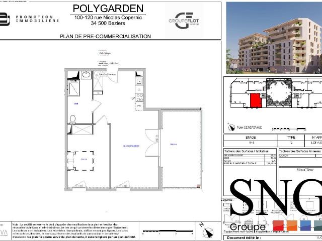 Location Appartement Rue Nicolas Copernic, Béziers