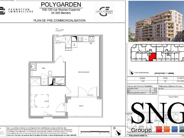 Location Appartement Rue Nicolas Copernic, Béziers