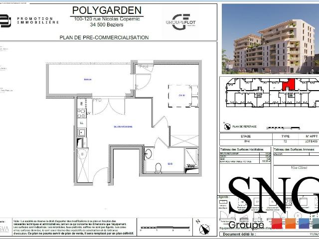 Location Appartement Rue Nicolas Copernic, Béziers