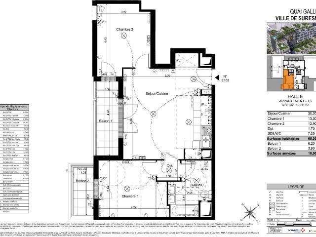 Location Appartement Rue Salomon de Rothschild, Suresnes