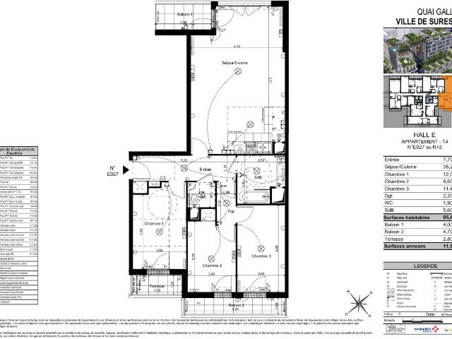 Location Appartement Rue Salomon de Rothschild, Suresnes