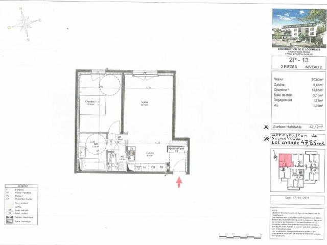 Location Appartement Rue Pierre Brossolette, Combs la Ville