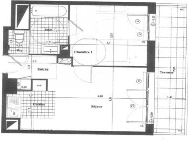 location appartement saint herblain 2 pièces 39 m2 loire atlantique 44800 650 € / mois