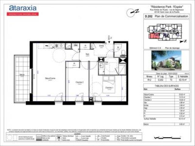 location appartement saint jean de la ruelle 3 pièces 63 m2 loiret 45140 766 € / mois