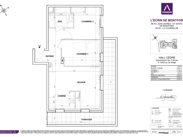 Location Appartement Sente des Pointes, La Courneuve