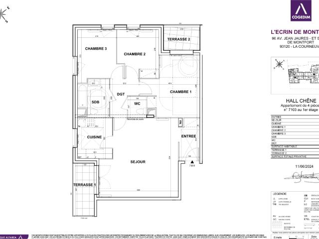 Location Appartement Sente des Pointes, La Courneuve