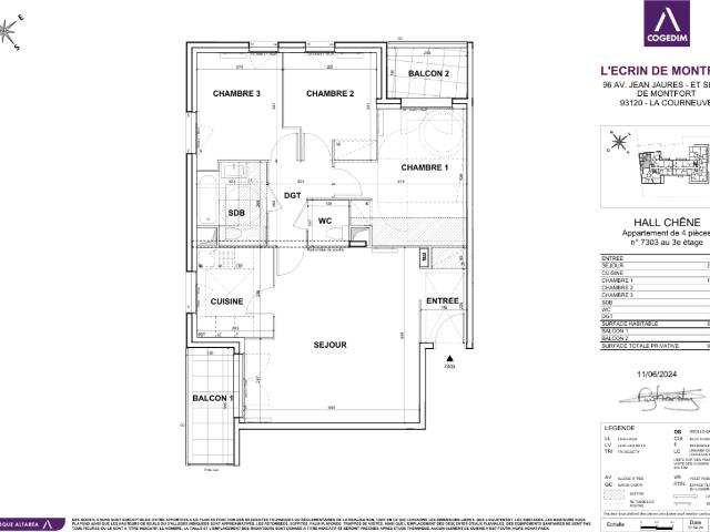 Location Appartement Sente des Pointes, La Courneuve