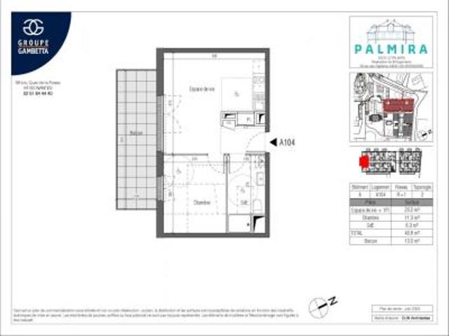 location appartement sorinieres 2 pièces 40 m2 loire atlantique 44840 628 € / mois