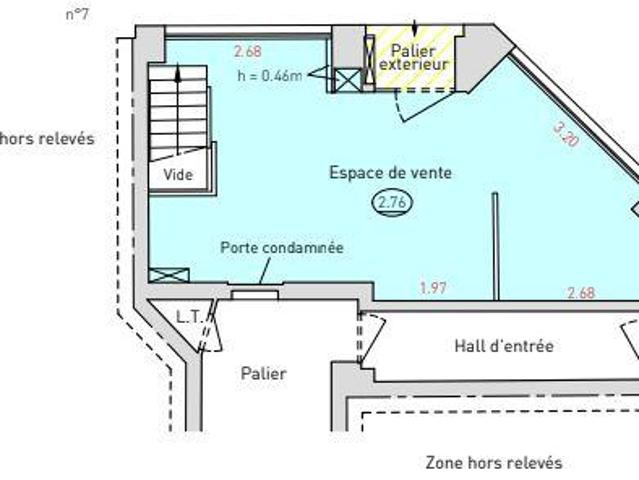Location Boutique/Local commercial 50 m²
