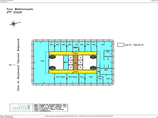 Location bureaux Marseille 6 Proche métro Castellane et tramway