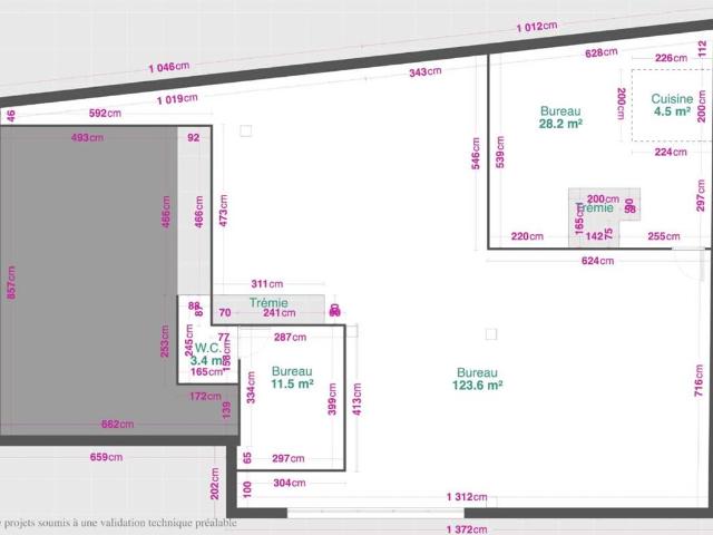 Location bureaux Nantes Quartier Canclaux Proche bus