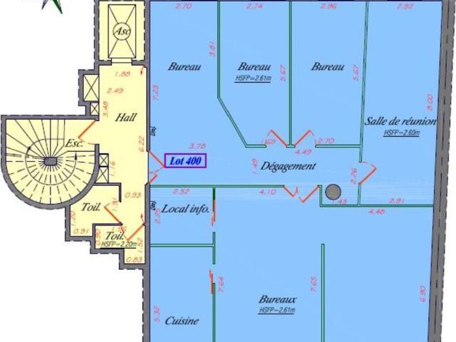 Location bureaux Paris 14 Proche métro Alésia et Tram Jean Moulin