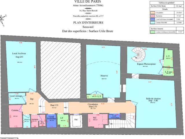 Location bureaux Paris 6 Saint Germain des Prés, proche métro