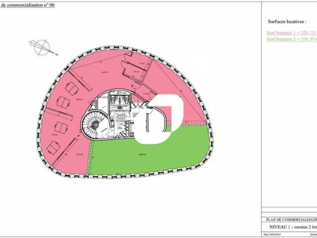 Location bureaux Saint Martin le Vinoux, proche A480, tram et bus