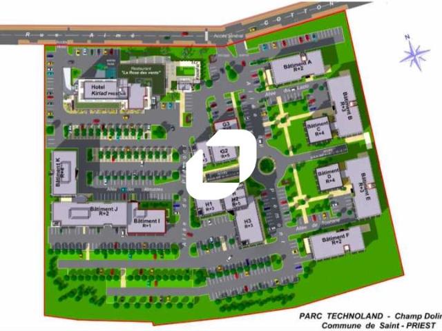 Location bureaux Saint Priest Proche A43, Tram T2 et Aéroport Saint Exupéry