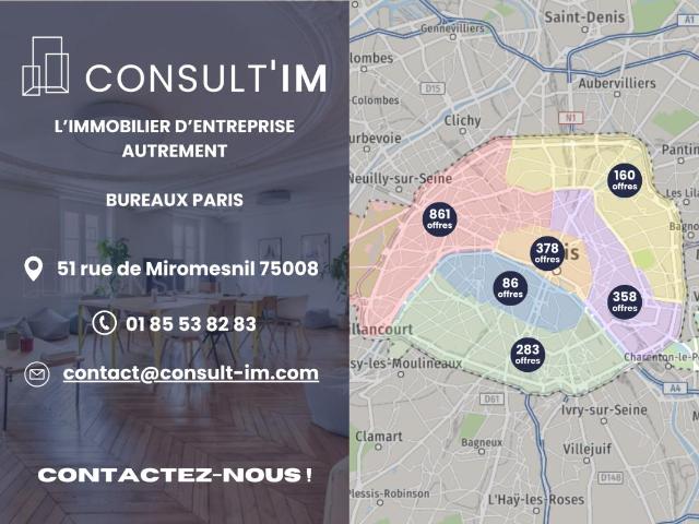 Location bureau Paris 2 Quartier du Sentier
