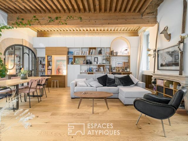 Location Canut rénové dans un ancien monastère à LYON 82.46 m2 Espaces Atypiques LYON
