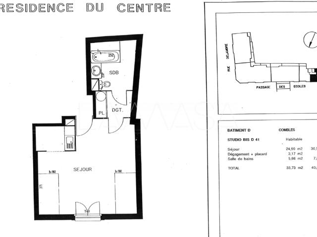 Location Chambre Passage des Écoles, Lagny sur Marne