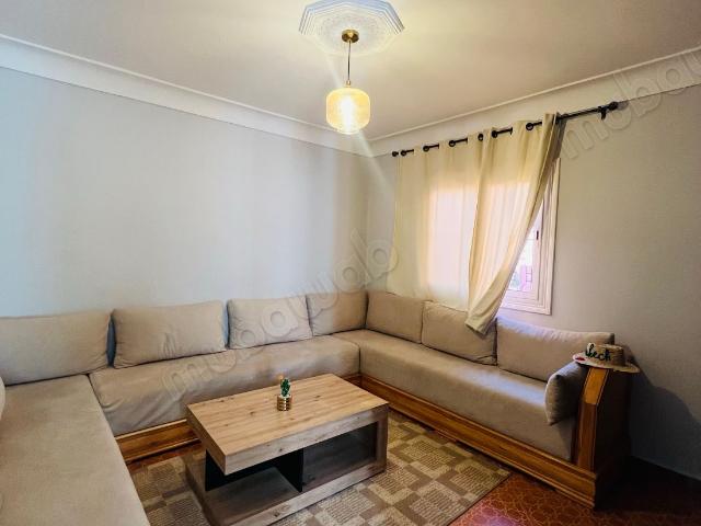 Location d'un appartement à Route Casablanca. Surface totale 70 m². Meublé