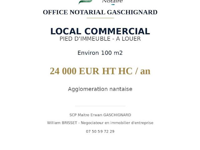 Location Fond de commerce Vertou