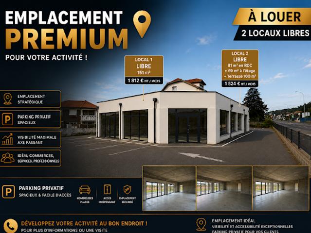 Location Fond de commerce 0 pièces 151 m2 Juillan