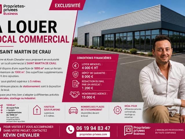 Location Fond de commerce 1000 m2 Saint Martin de Crau
