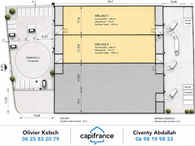 Location Fond de commerce 3 pièces 1058 m2 Sainte Hélène sur Isère