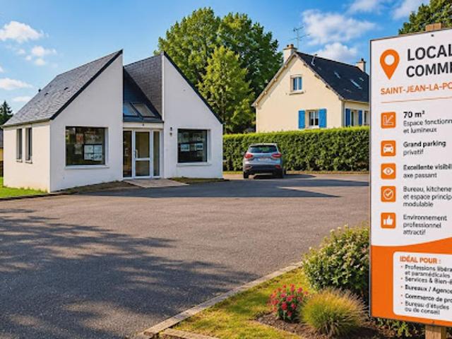 Location Fond de commerce 3 pièces 32 m2 Saint Jean la Poterie