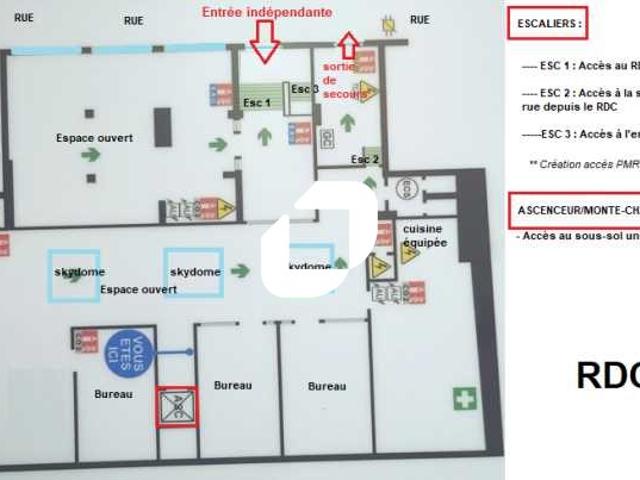 Location grands bureaux Paris 11 proche Bastille et métro