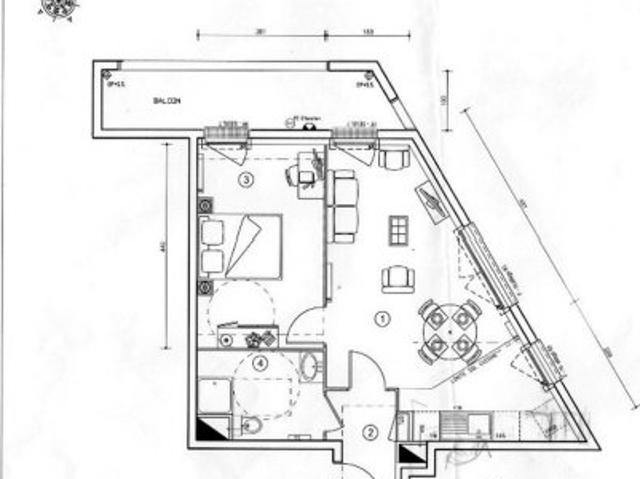 Location Immeuble de septembre 2019: T2, 44m2, balcon 2 pièces F2 T2
