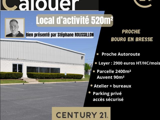 Location local d'activité Bourg en Bresse Proche autoroute