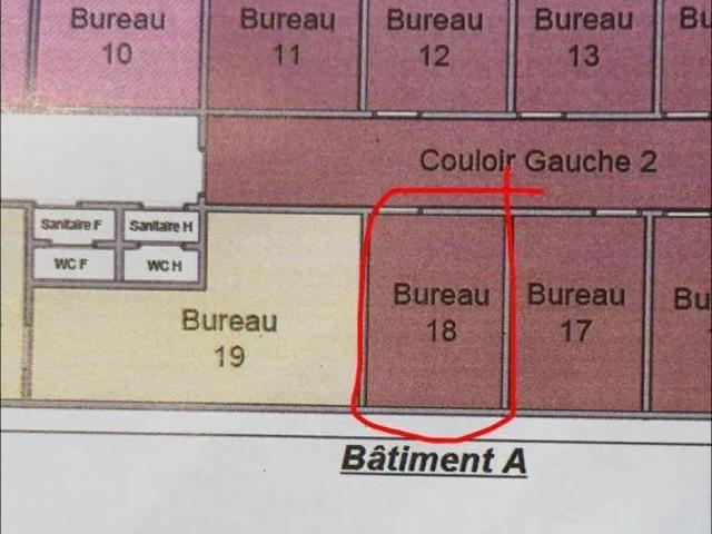 Location Local d'activités 22 m²