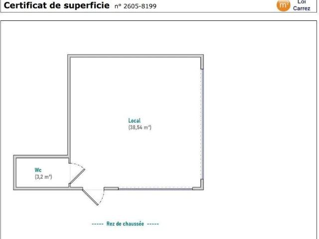 Location Local d'activités 41 m²