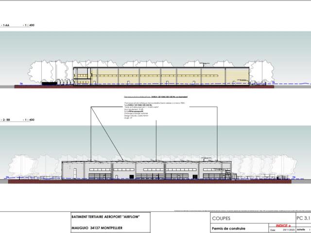 Location locaux d'activité Mauguio Proximité aéroport et A709