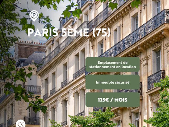 Location Place de parking 0 m2 Paris 5ème