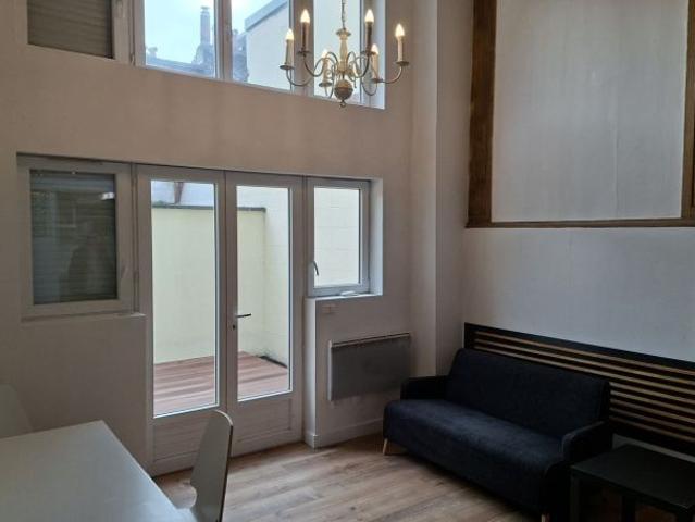 Location Studio Meublé Duplex Terrasse Centre Roubaix