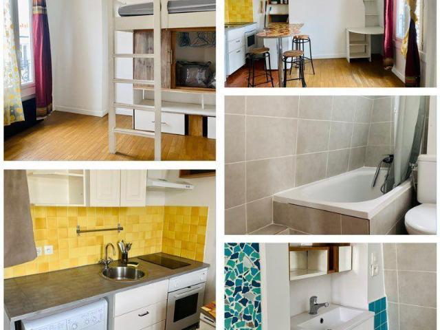 Location studio meublé Paris 20