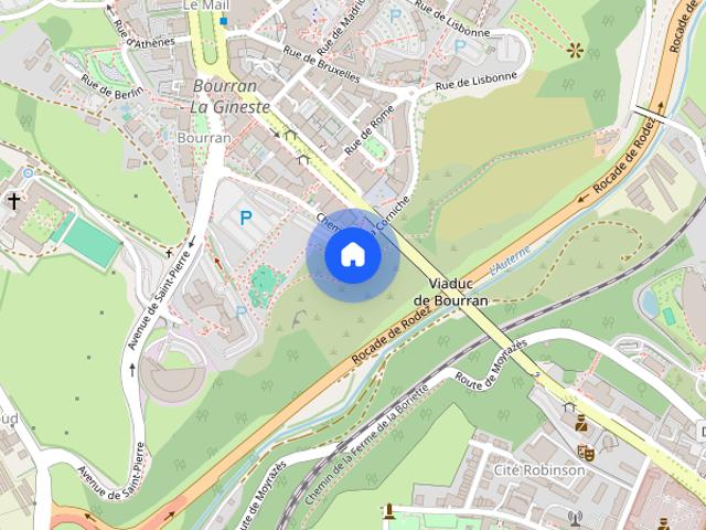 LOCATION STUDIO RODEZ BOURRAN SANS FRAIS D'AGENCE